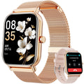 Mingdaln Smart Watch fits for Android and Iphone, IP68 Waterproof, Suitable for Women Men 100+Sports Modes 1.85 inch Fitness Tracker, with Answer/Make Calls/Message Reminder, （Two watch straps）